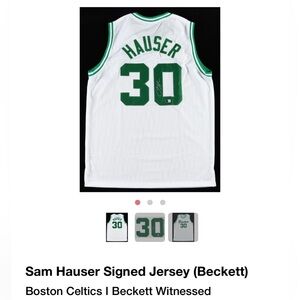 Sam Hauser Signed Jersey Boston Celtics